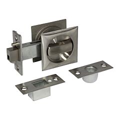 Sliding Door Latch - 2 Snib, Satin Nickel