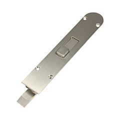 Barrierfold 210mm cranked Flush Bolt Non-Lockable - Satin Nickel