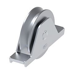 Galvanised Wheel with Internal Support Bracket "V" Groove