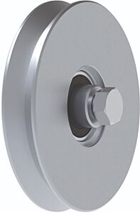 Galvanised Wheel with Bearings "V" Groove