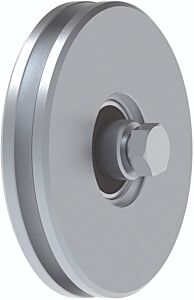 Galvanised Wheel With Bearings "U" Groove