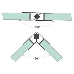 Magnetic 90° or 180° Layout Shower Seal