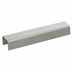 Glass Capping Rail 2500mm - Satin Stainless