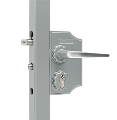 Ornamental Gate Lock - Silver