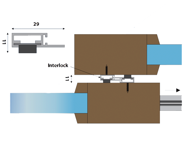 Sliding Door Interlock Kit Sliding Door Interlock Kit, Sliding Glass Door Weatherstripping Kit